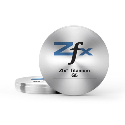 Titanium dental material - G5 - Zfx GmbH - for dental bridges / for implant abutments / for dental crowns