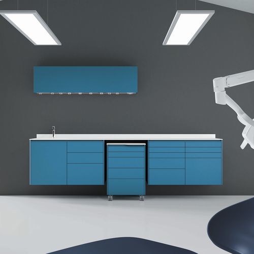 Dental instrument cabinet - PRISM  - Zilfor - for dental clinics / with drawer / with sink