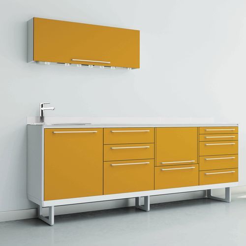 Dental instrument cabinet - PRISM  - Zilfor - for dental clinics / with drawer / with sink