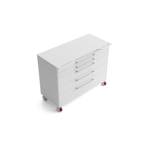 Medical trolley - PMR5AH2 - Zilfor - for dental instruments / logistics / with drawer