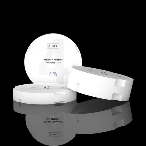 Zirconia dental material - Prettau® 4 Anterior® - Zirkonzahn - for dental restorations / posterior teeth / highly translucent