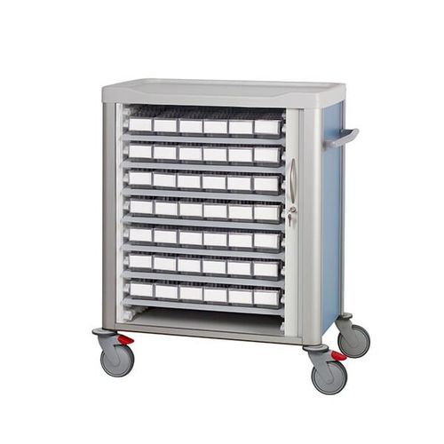 Medical trolley - F-CMU-1 - Behmpat Producciones S.L - for medicine / medicine distribution / plastic