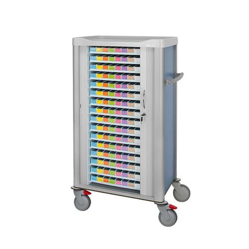 Medical trolley - F-C-616-5 - Behmpat Producciones S.L - medication / medicine distribution / plastic
