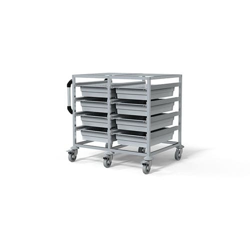 Hospital cart - F-T4010-2 - Behmpat Producciones S.L - for general purposes / transport / aluminum