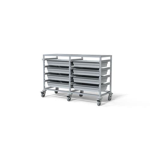 Hospital cart - F-T6010-2 - Behmpat Producciones S.L - for general purposes / transport / aluminum