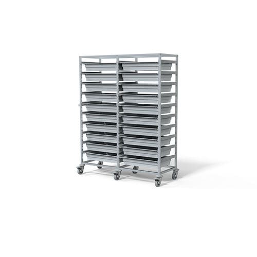 Hospital cart - F-T6018-2 - Behmpat Producciones S.L - for general purposes / transport / aluminum