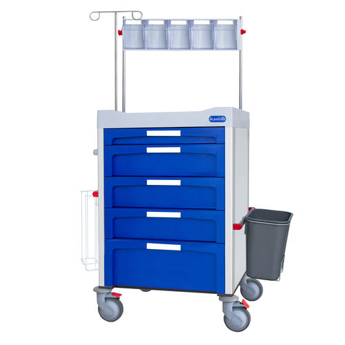 Anesthesia trolley - F-DNOV-K19 - Behmpat Producciones S.L - for general purposes / multi-function / plastic