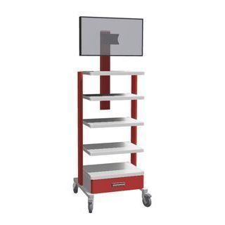 Endoscopy trolley - CARSPEC78/4P60 - nuovalaris - video camera / for flexible endoscopes / metal