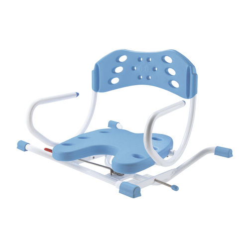 Bath seat with armrests - Aruba - Bischoff & Bischoff - with cutout seat / with backrest / hanging