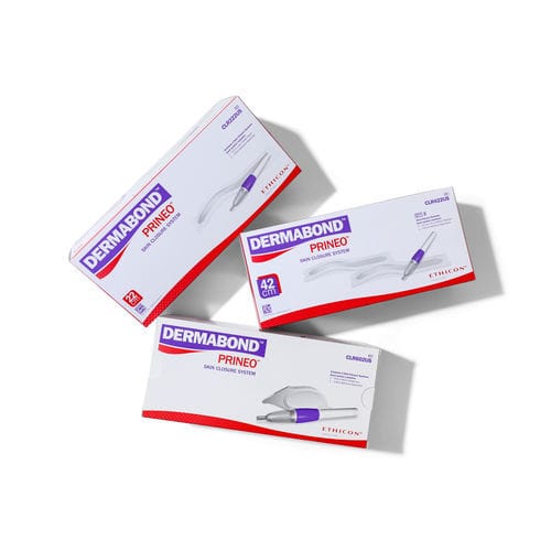 Skin closure surgery tissue adhesive - DERMABOND™ PRINEO™ - Ethicon - 2-octyl cyanoacrylate