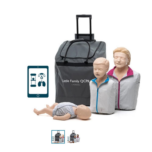 Emergency care training manikin - Little Family QCPR - Laerdal Medical - CPR / torso / manikin set