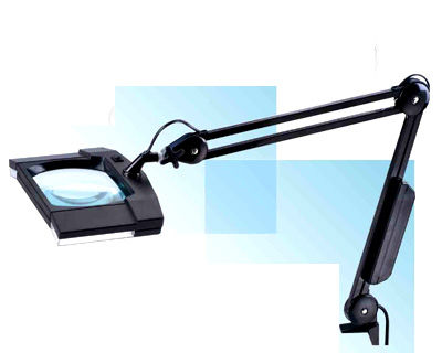 Fluorescent examination lamp - 8018 - HARDIK MEDI-TECH - table / magnifying