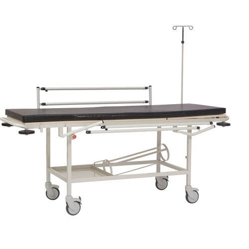 Transport stretcher trolley - PS-STR01 - PROJESAN - manual / with adjustable backrest / 2 sections