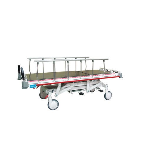 Transport stretcher trolley - MET-3000 - Medical Master Co., Ltd - emergency / manual / height-adjustable