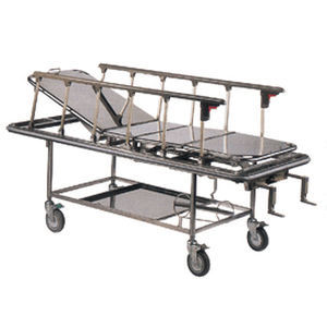 Transport stretcher trolley - MET-3200 - Medical Master Co., Ltd - emergency / manual / with adjustable backrest