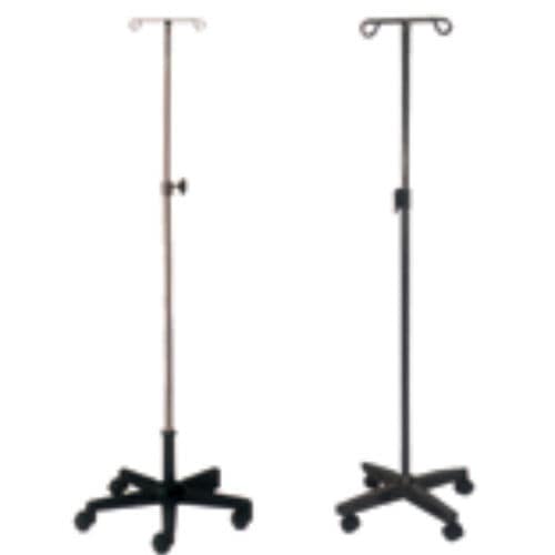 IV pole on casters - MS-23 - Medical Master Co., Ltd - 2-hook / stainless steel