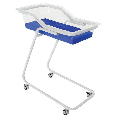 Baby hospital cot MS 1140 MESPA on casters / transparent