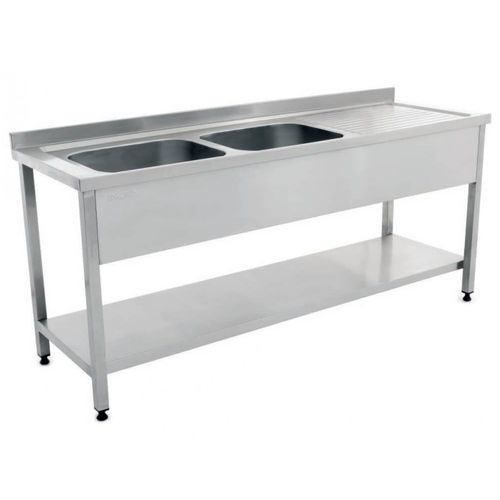 Medical sink - MD 4030 - MESPA - 2-station / stainless steel