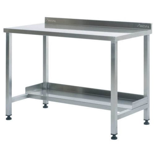 Work table - MD 4070 - MESPA - rectangular / stainless steel