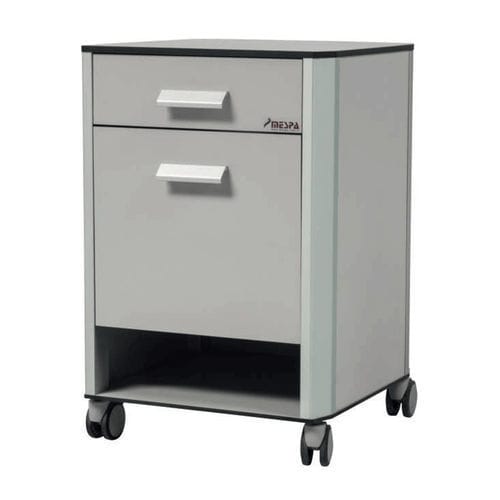 Bedside cabinet on casters - STARK BSC1 - MESPA - with drawers