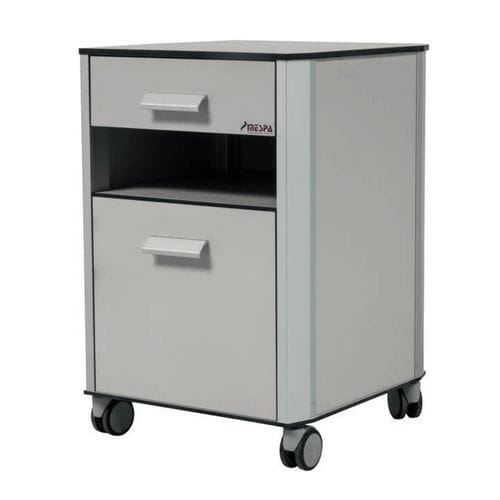 Bedside cabinet on casters - STARK BSC2 - MESPA - with drawers