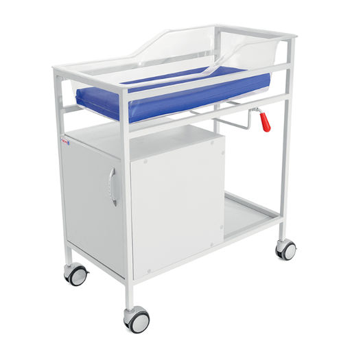 Baby hospital cot - MS 1130 - MESPA - reverse Trendelenburg / on casters / transparent