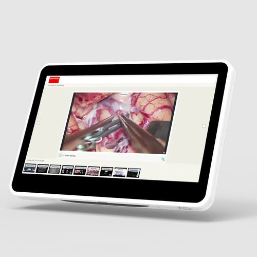 Touch screen patient infotainment terminal - MUIP‑2213 - Barco - fanless