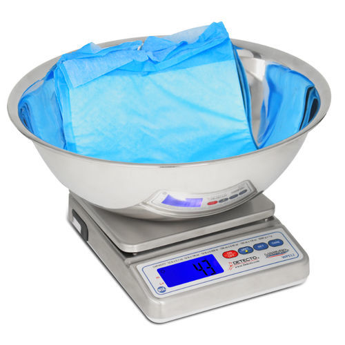 Digital weighing scale - WPS12UT - DETECTO - for diapers / benchtop / with LCD display