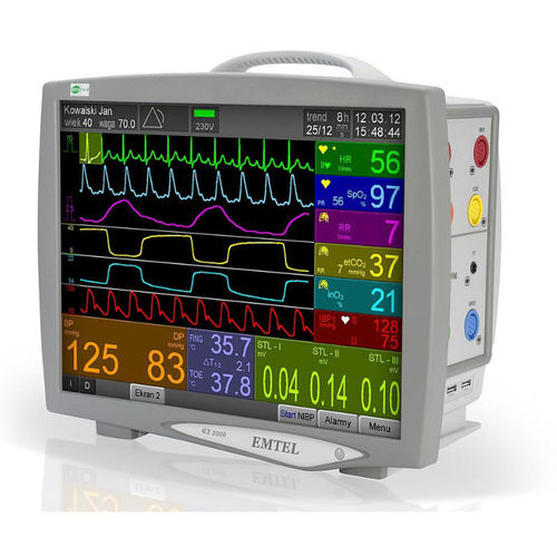 Compact multi-parameter monitor - FX 3000 - EMTEL Śliwa sp.k. - portable / bedside / ECG