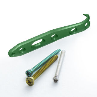 Ulna compression plate - 3.4099.60 series - ChM - distal / locking / titanium
