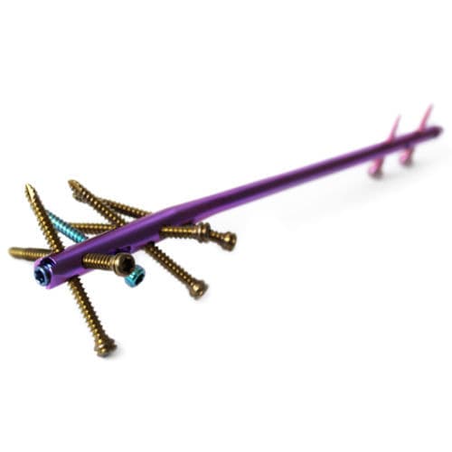 Humeral intramedullary nail - CHARFIX2 - ChM - proximal fixation / titanium