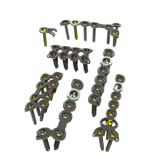 Hand compression plate - 3.80 series - ChM - locking / titanium
