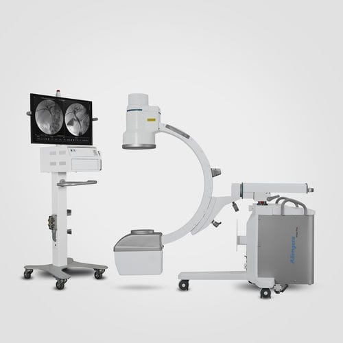 Mobile C-arm - IMAGE PLUS LDHD - Allengers Medical Systems - with video column
