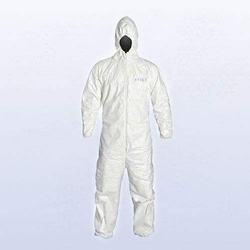 Unisex protective coveralls - AYSET TIBBI ÜRÜNLER VE PLASTIK TEKSTIL ELEKTRONIK GIDA TEMIZLIK MADDELERI SAN AS - disposable / breathable / non-woven