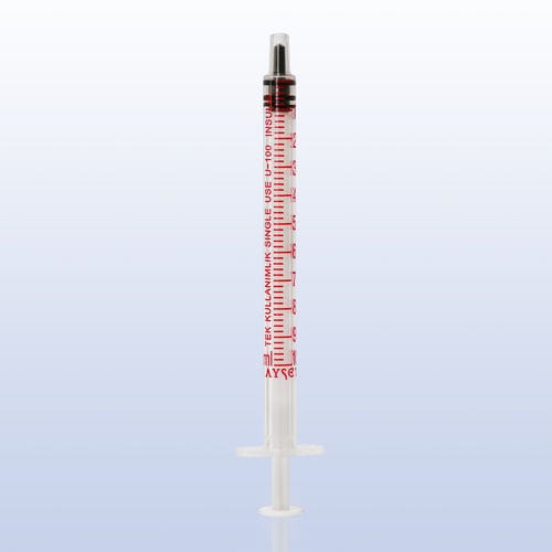 Insulin syringe - 3P - AYSET TIBBI ÜRÜNLER VE PLASTIK TEKSTIL ELEKTRONIK GIDA TEMIZLIK MADDELERI SAN AS - disposable / sterile