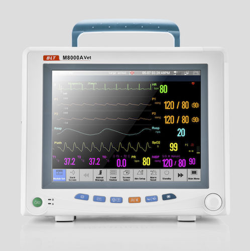 Compact multi-parameter monitor - M8000A Vet - Guangdong Biolight Meditech - ECG / CO2 / NIBP