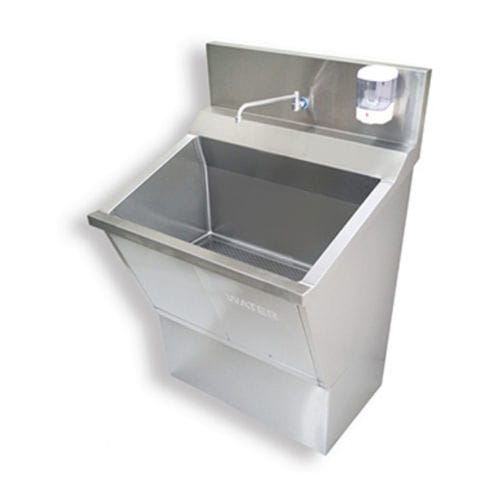 Medical sink - SSSU - Eagle Star Metallic - 1-station / acrylic ...