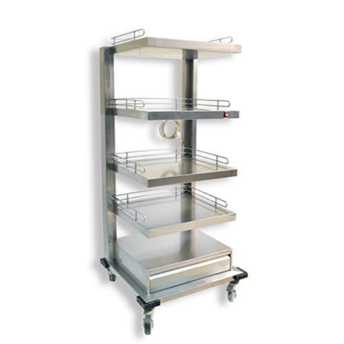 Medical cart MVC5S Eagle Star Metallic for medical devices