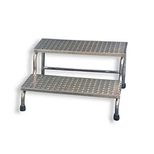 2-step step stool - FS-SS - Eagle Star Metallic - stainless steel
