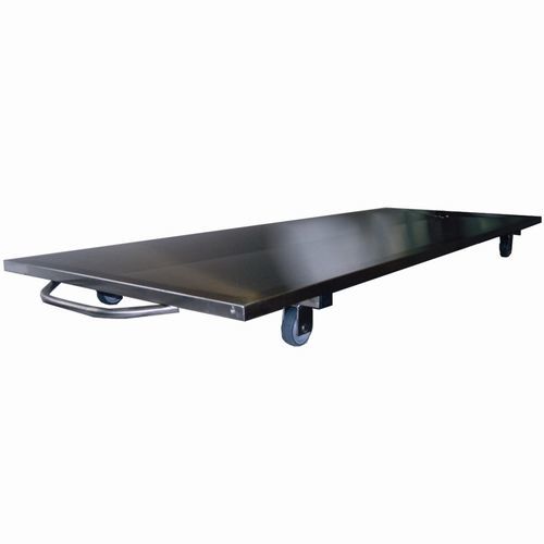 Mortuary stretcher - 1560 - EIHF-ISOFROID - on casters / lifting / stainless steel