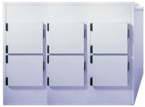 Mortuary stretcher refrigerated mortuary cabinet - 50606H - EIHF-ISOFROID - 6-body / front-loading / 6-door