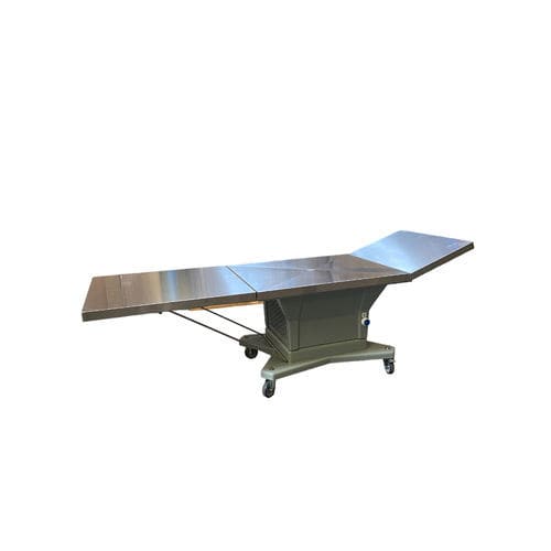 Funeral display table - 1000 - EIHF-ISOFROID - rectangular / on casters / stainless steel