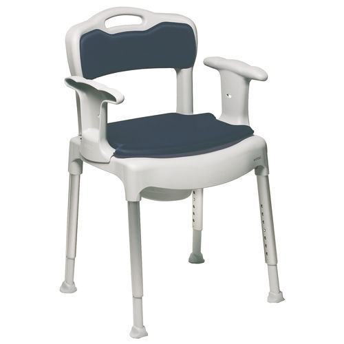 People with reduced mobility commode chair - 81702030 - Etac - with armrests / with bucket / height-adjustable