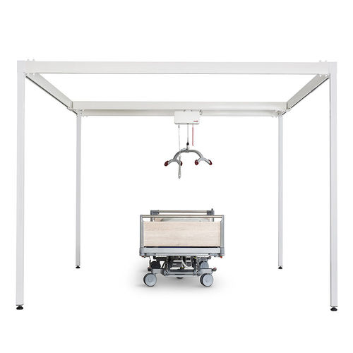 Floor-standing over bed pole hoist - Molift Quattro - Etac