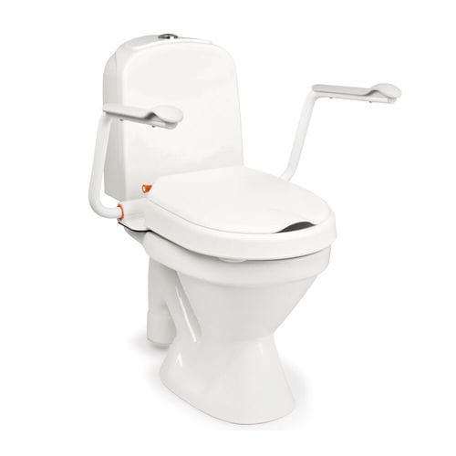 Raised toilet seat with armrests - Hi-Loo  - Etac - height-adjustable / with lid