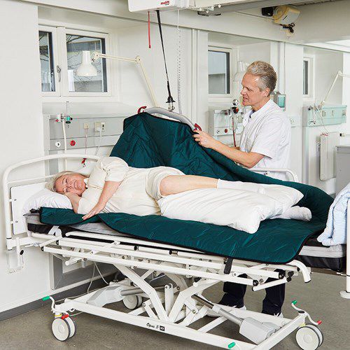 Bed repositioning slide sheet - IM140/200LPL - Etac - turning / lateralization / with handle