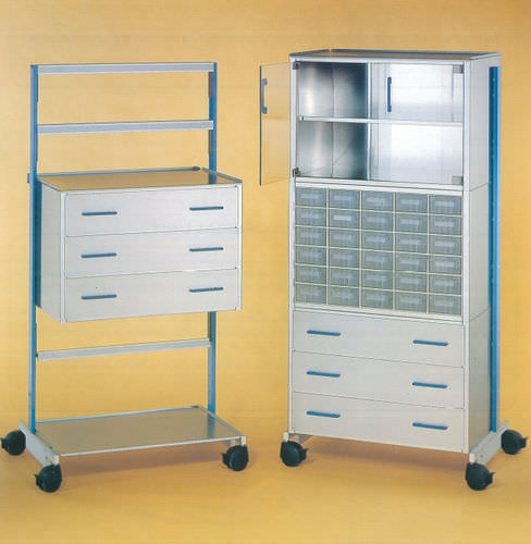 Operating room cabinet - BIOMAT FOURES SAS - intensive care / with shelf / with drawer