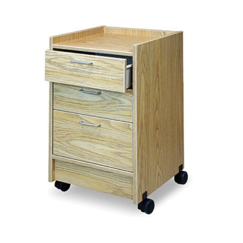 Cabinet with drawer - 9038 - Hausmann - gray / black / 3-drawer