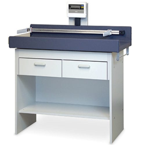 Pediatric examination table - ECONO-LINE™ - Hausmann - electric / fixed-height / with storage unit