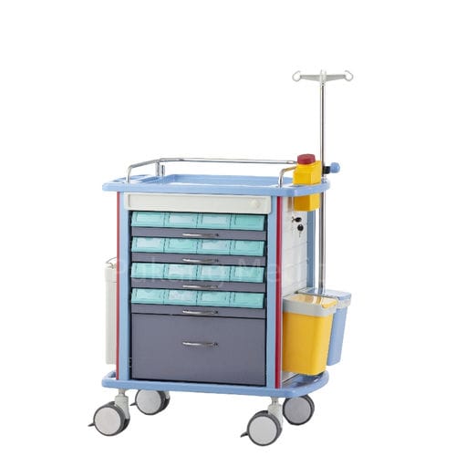 Medical trolley - F-50 - Hebei Pukang Medical Instruments - medication / medicine distribution / transport